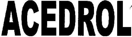 Acedrol (label) Device mark 2162685 Trademark