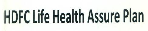 Hdfc Life Health Assure Plan Device mark 2936172 Trademark