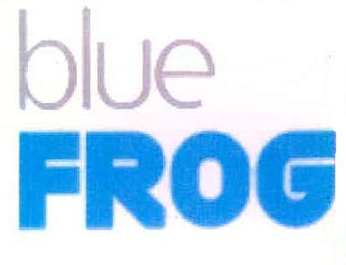Blue Frog (special Form Of Writing) Device mark 1579058 Trademark