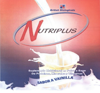 British Biologicals Nutriplus Sabor A Vainillla Device mark 2293537 Trademark