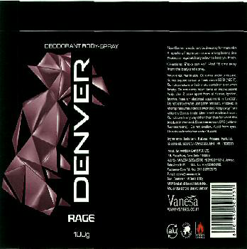 Denver Rage (label) Device mark 2535871 Trademark