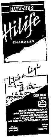 Haywards Hilife (label) Device mark 985124 Trademark