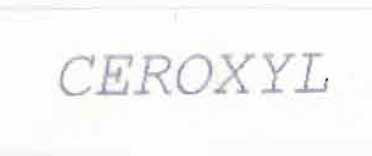 Ceroxyl Device mark 934364 Trademark