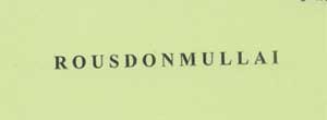 Rousdonmullai Device mark 1624024 Trademark