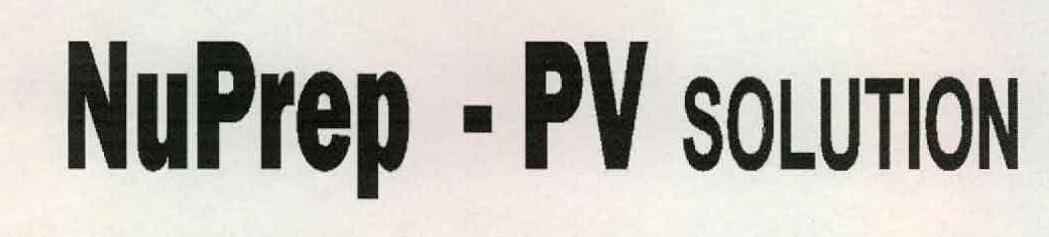Nuprep - Pv Solution Device mark 2017919 Trademark