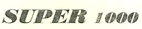 Super 1000 Device mark 1841245 Trademark
