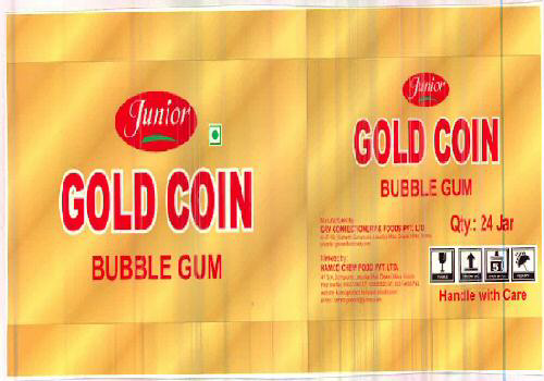 Junior Gold Coin Bubble Gum Device mark 2582058 Trademark