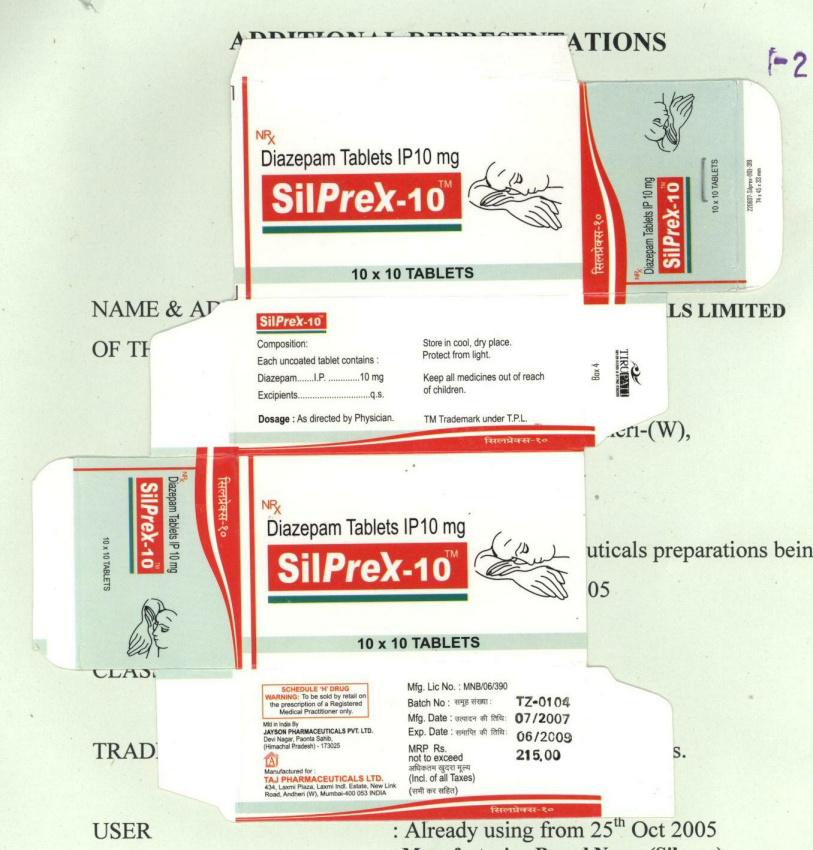 Silprex-10 Device mark 1682891 Trademark