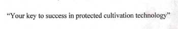 Your Key To Success In Protected Cultivation Technology Device mark 2210427 Trademark