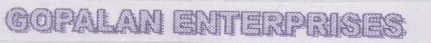 Gopalan Enterprises [label] Device mark 1375580 Trademark