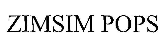 Zimsim Pops (device) Device mark 2325413 Trademark