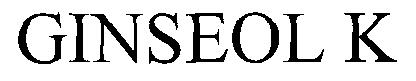 Ginseol K Device mark 1949030 Trademark