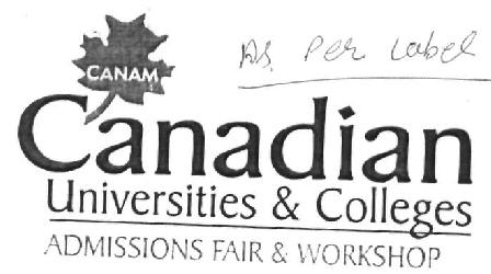 Canadian Universities & Colleges (label) Device mark 2515441 Trademark
