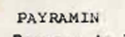 Payramin Device mark 625657 Trademark