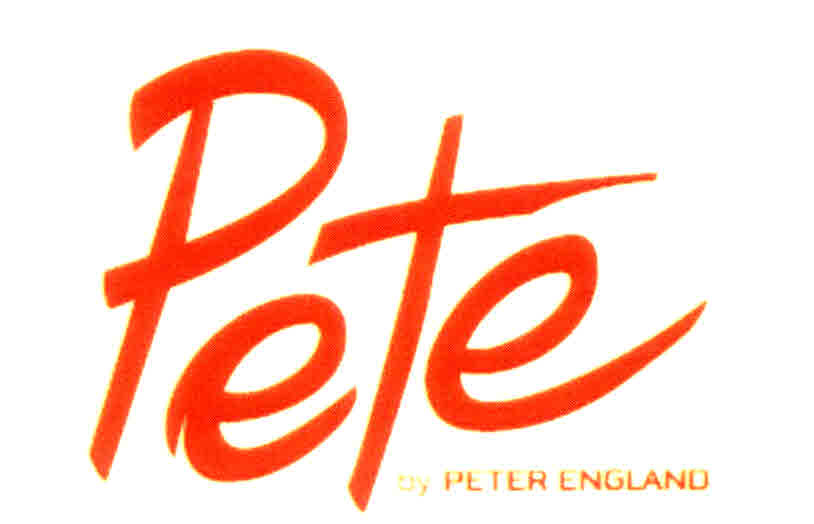 Pete By Peter England Device mark 2946805 Trademark