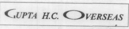 Gupta H.c. Overseas Device mark 1836528 Trademark