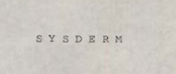 S Y S D E R M Device mark 1039453 Trademark