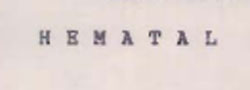 Hematal Device mark 715245 Trademark