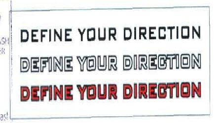 Define Your Direction Device mark 1858596 Trademark