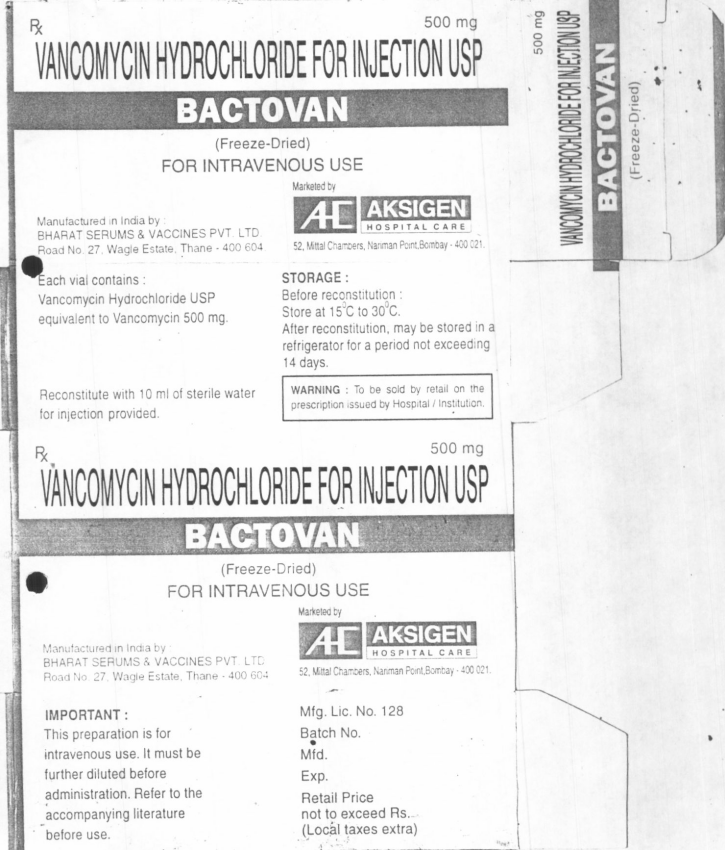 Bactovan Device mark 947476 Trademark