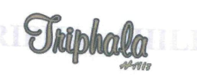 Triphala (label) Device mark 1721718 Trademark