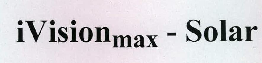 Ivision Max - Solar Device mark 2236248 Trademark