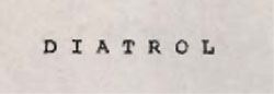 Diatrol Device mark 935708 Trademark