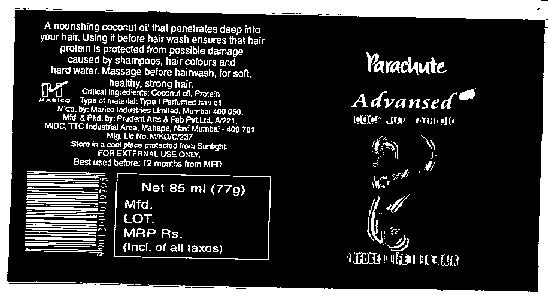Parachute (label) Device mark 1287300 Trademark