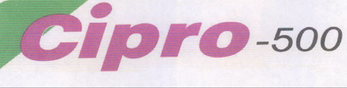 Cipro-500.(label). Device mark 1442356 Trademark