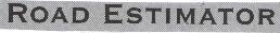 Road Estimator Device mark 1765178 Trademark