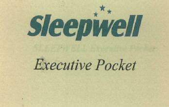 Sleepwell Executive Pocket Device mark 2963489 Trademark