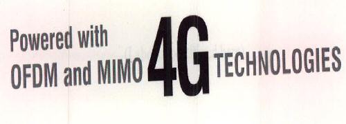 Powered With Ofdm And Mimo 4g Technologies Device mark 2369609 Trademark