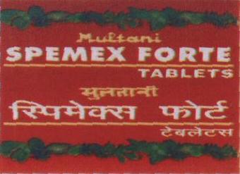 Spemes Forte Tablets With Label Device mark 1769623 Trademark
