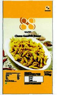 88, Chana Ganthia Besan (device Of Plate Containing Snacks) Device mark 2757211 Trademark