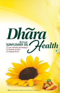 Dhara Health Refined Sunflower Oil Label Device mark 2902630 Trademark