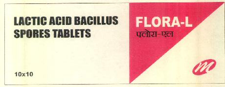 Flora-l Lactic Acid Bacillus Spores Tablets Device mark 2983788 Trademark