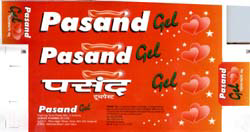 Pasand Gel,heart(device) Device mark 846790 Trademark