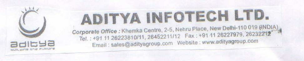 Aditya Infotech Ltd (logo) Device mark 1590674 Trademark