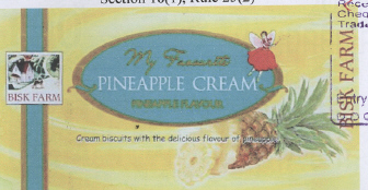 "bisk Farm" Pineapple Cream (device) Device mark 2202156 Trademark