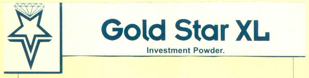 Gold Star Xl Investment Powder ( Label) Device mark 1119821 Trademark