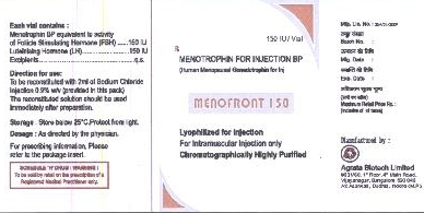 Menofront 150 Device mark 2017792 Trademark