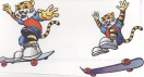 Device Of Tiger On A Skate Board (label) Device mark 1735829 Trademark