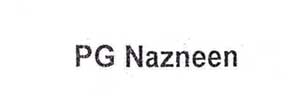 Pg Nazneen Device mark 2135496 Trademark