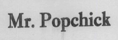 Mr. Popchick Device mark 1720555 Trademark