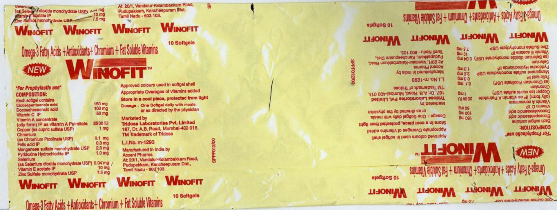 Winofit (label) Device mark 1550035 Trademark