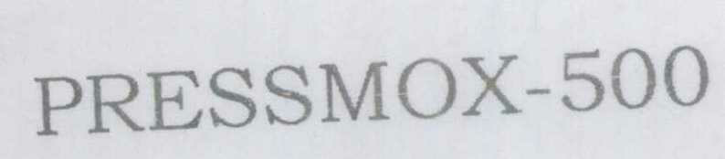 Pressmox-500 (device) Device mark 1322854 Trademark