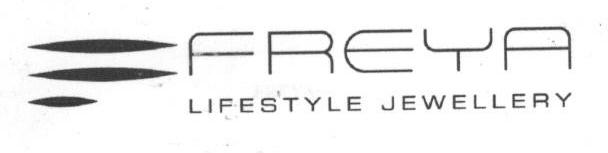 Freya Lifestyle Jewellery (label) Device mark 1643674 Trademark