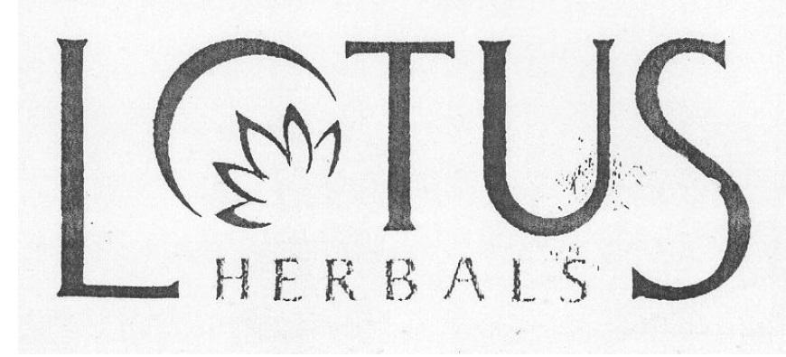 Lotus Herbals With Device Device mark 1474658 Trademark