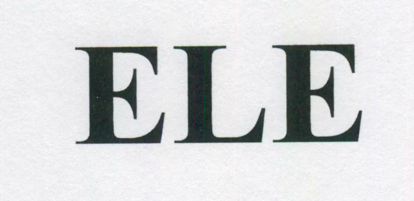 Ele (letter Written In Heavy Character) Device mark 1463688 Trademark