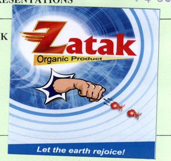 Zatak Organic Product Device mark 1873139 Trademark